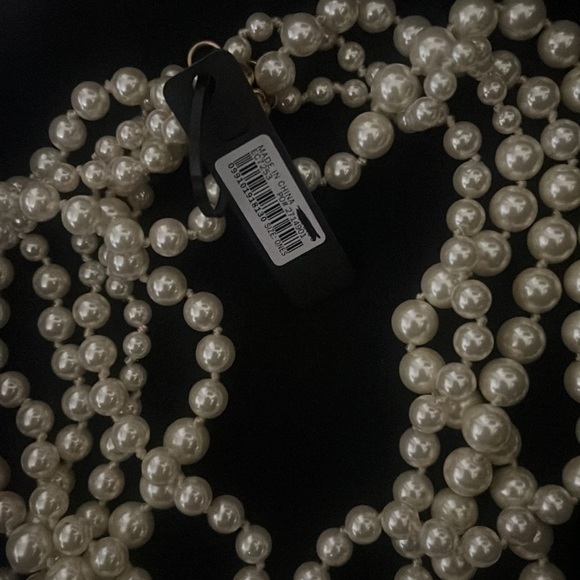 NWT-One Size-J.Crew Multi-Strand Pearl Necklace - Picture 2 of 7